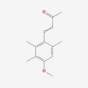 molecular formula C14H18O2 B7895956 4-(4-methoxy-2,3,6-trimethylphenyl)but-3-en-2-one 
