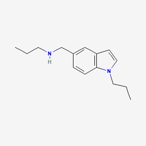 molecular formula C15H22N2 B7896143 Propyl[(1-propyl-1H-indol-5-yl)methyl]amine 