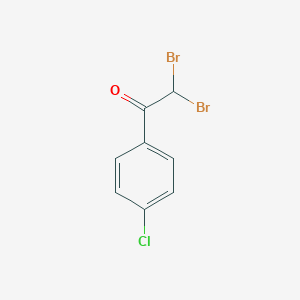 molecular formula C8H5Br2ClO B078963 2,2-Dibromo-1-(4-chlorophenyl)ethanone CAS No. 13651-12-2