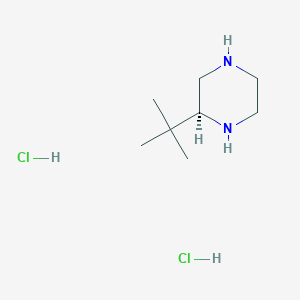 molecular formula C8H20Cl2N2 B7896748 (S)-2-(tert-Butyl)piperazine dihydrochloride 