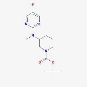 molecular formula C15H23FN4O2 B7897155 Tert-butyl 3-((5-fluoropyrimidin-2-yl)(methyl)amino)piperidine-1-carboxylate 