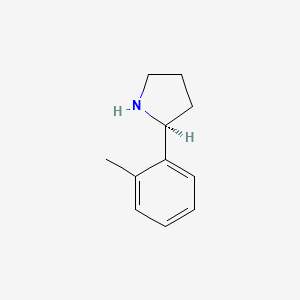 molecular formula C11H15N B7897351 (S)-2-(o-tolyl)pyrrolidine 