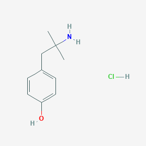 molecular formula C10H16ClNO B078977 4-(2-Amino-2-methylpropyl)phenol hydrochloride CAS No. 13990-26-6