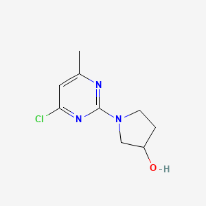molecular formula C9H12ClN3O B7898788 1-(4-Chloro-6-methylpyrimidin-2-yl)pyrrolidin-3-ol 