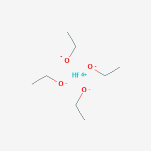 molecular formula C8H20HfO4 B078995 Hafnium ethoxide CAS No. 13428-80-3