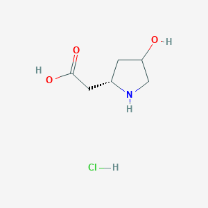 molecular formula C6H12ClNO3 B7899664 L-beta-homohydroxyproline-HCl 