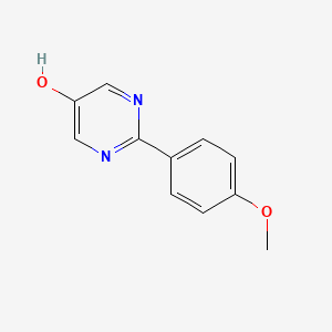 molecular formula C11H10N2O2 B7899841 2-(4-Methoxyphenyl)pyrimidin-5-ol 
