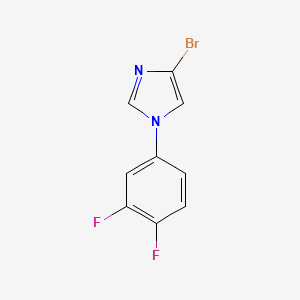 molecular formula C9H5BrF2N2 B7899869 4-Bromo-1-(3,4-difluorophenyl)imidazole 