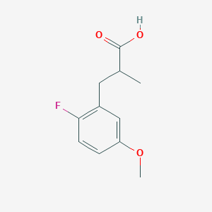 3-(2-Fluoro-5-methoxyphenyl)-2-methylpropanoic acid