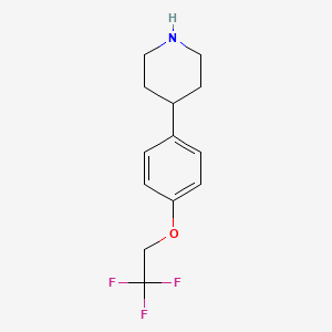 4-(4-(2,2,2-Trifluoroethoxy)phenyl)piperidine