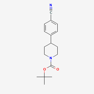 molecular formula C17H22N2O2 B7900147 1-Boc-4-(4'-Cyanophenyl)piperidine 