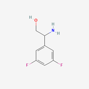 molecular formula C8H9F2NO B7900240 2-Amino-2-(3,5-difluorophenyl)ethan-1-ol CAS No. 387827-37-4