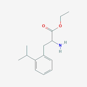 molecular formula C14H21NO2 B7900256 Ethyl 2-amino-3-(2-propan-2-ylphenyl)propanoate 