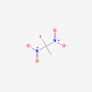 molecular formula C2H3FN2O4 B079003 1-Fluoro-1,1-dinitroethane CAS No. 13214-58-9