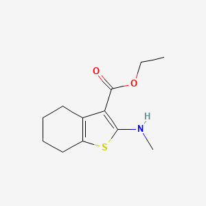 molecular formula C12H17NO2S B7900518 Ethyl 2-(methylamino)-4,5,6,7-tetrahydrobenzo[b]thiophene-3-carboxylate 