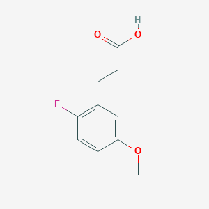 molecular formula C10H11FO3 B7900718 3-(2-Fluoro-5-methoxyphenyl)propanoic acid 