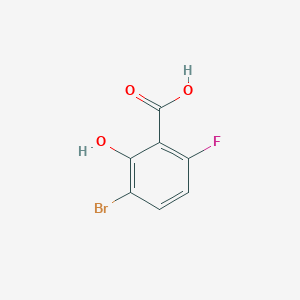 molecular formula C7H4BrFO3 B7900759 3-Bromo-6-fluoro-2-hydroxybenzoic acid 