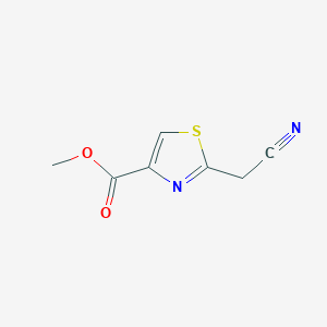 molecular formula C7H6N2O2S B7900830 Methyl 2-(Cyanomethyl)thiazole-4-carboxylate 