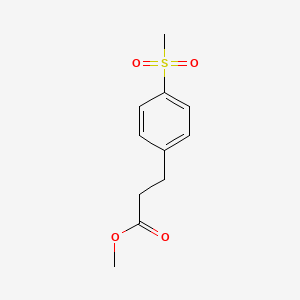 molecular formula C11H14O4S B7900957 Methyl 3-(4-methanesulfonylphenyl)propanoate 