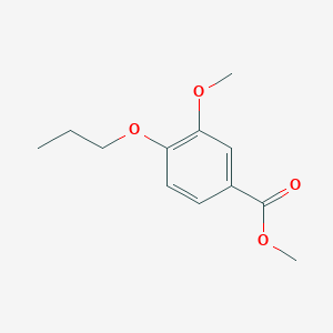 molecular formula C12H16O4 B7900963 Methyl 3-methoxy-4-propoxybenzoate CAS No. 3535-26-0