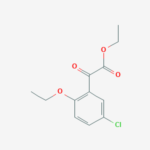 molecular formula C12H13ClO4 B7900985 Ethyl 3-chloro-6-ethoxybenzoylformate 