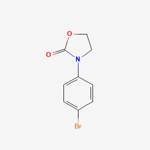 molecular formula C9H8BrNO2 B7901469 3-(4-Bromophenyl)oxazolidin-2-one 