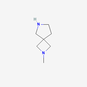 molecular formula C7H14N2 B7901486 2-Methyl-2,6-diazaspiro[3.4]octane 