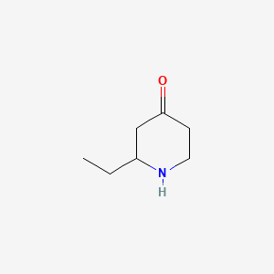 molecular formula C7H13NO B7901804 2-ETHYLPIPERIDIN-4-ONE 