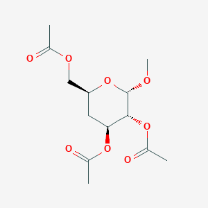 Methyl 2-O,3-O,6-O-triacetyl-4-deoxy-alpha-D-xylo-hexopyranoside