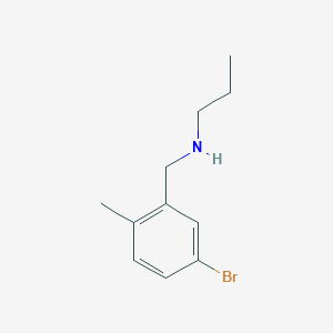 molecular formula C11H16BrN B7901926 [(5-Bromo-2-methylphenyl)methyl](propyl)amine 