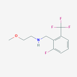 molecular formula C11H13F4NO B7902015 N-(2-Fluoro-6-(trifluoromethyl)benzyl)-2-methoxyethanamine 