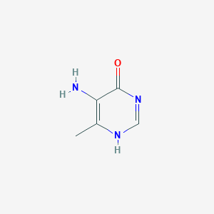 molecular formula C5H7N3O B7902191 5-amino-6-methyl-1H-pyrimidin-4-one 