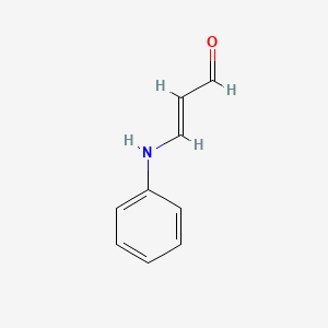 molecular formula C9H9NO B7902236 2-Propenal, 3-phenylamino- CAS No. 25299-39-2