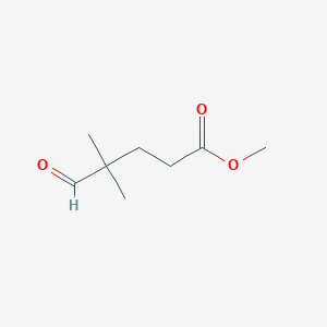 molecular formula C8H14O3 B7902301 Methyl 4,4-dimethyl-5-oxopentanoate 