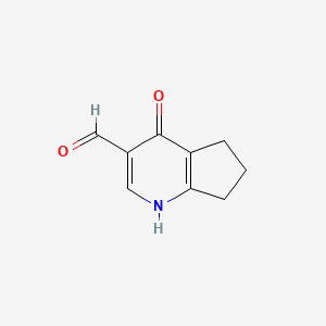 4-Oxo-4,5,6,7-tetrahydro-1H-cyclopenta[b]pyridine-3-carbaldehyde