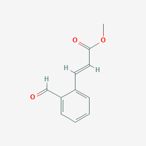 molecular formula C11H10O3 B7902404 Methyl 3-(2-formylphenyl)prop-2-enoate 