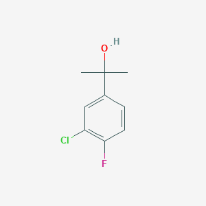 molecular formula C9H10ClFO B7902446 2-(3-Chloro-4-fluorophenyl)propan-2-ol CAS No. 1379369-29-5