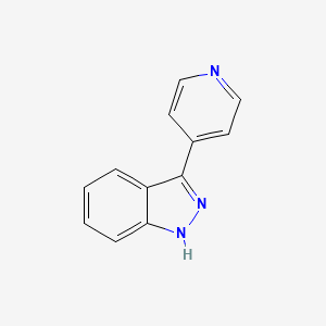 molecular formula C12H9N3 B7902687 3-(pyridin-4-yl)-1H-indazole CAS No. 37885-56-6
