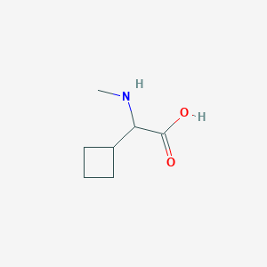 molecular formula C7H13NO2 B7902717 a-(Methylamino)cyclobutaneacetic acid HCl 
