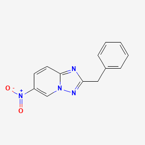 molecular formula C13H10N4O2 B7902861 2-Benzyl-6-nitro-[1,2,4]triazolo[1,5-A]pyridine 