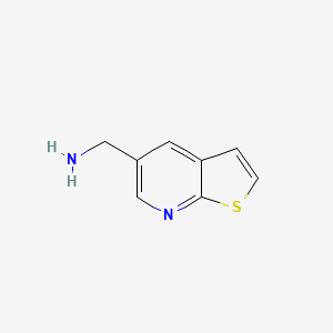 molecular formula C8H8N2S B7902903 Thieno[2,3-b]pyridin-5-ylmethanamine 