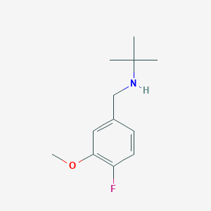 molecular formula C12H18FNO B7903366 tert-Butyl[(4-fluoro-3-methoxyphenyl)methyl]amine 
