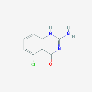molecular formula C8H6ClN3O B7903653 2-amino-5-chloro-1H-quinazolin-4-one 