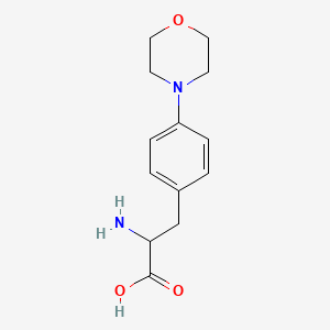 molecular formula C13H18N2O3 B7903759 4-(4-Morpholinyl)-DL-phenylalanine 