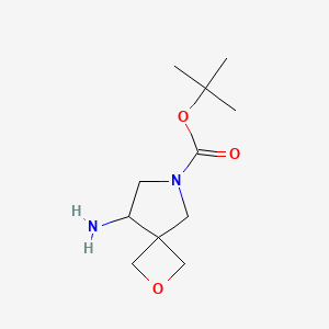 molecular formula C11H20N2O3 B7903863 tert-Butyl 8-amino-2-oxa-6-azaspiro[3.4]octane-6-carboxylate 