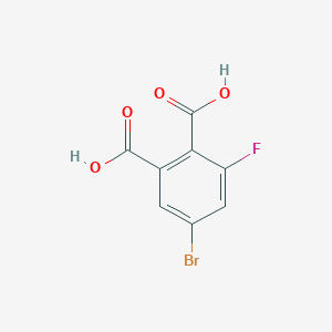 molecular formula C8H4BrFO4 B7904336 5-Bromo-3-fluorophthalic acid 