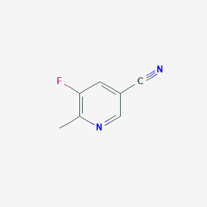 molecular formula C7H5FN2 B7904653 5-Fluoro-6-methylnicotinonitrile 