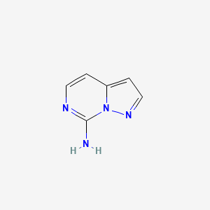 molecular formula C6H6N4 B7904666 Pyrazolo[1,5-c]pyrimidin-7-ylamine 