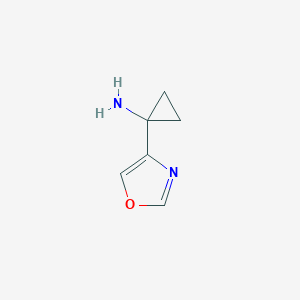 molecular formula C6H8N2O B7904696 1-Oxazol-4-yl-cyclopropylamine CAS No. 1159733-51-3