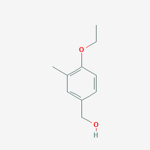 molecular formula C10H14O2 B7904774 (4-Ethoxy-3-methylphenyl)methanol 